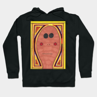 Man with Straight Face Hoodie